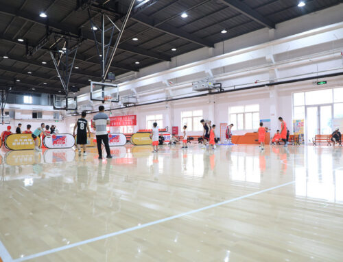 Soft Maple Wooden Flooring & Cushions: Top Volleyball Court Setup.